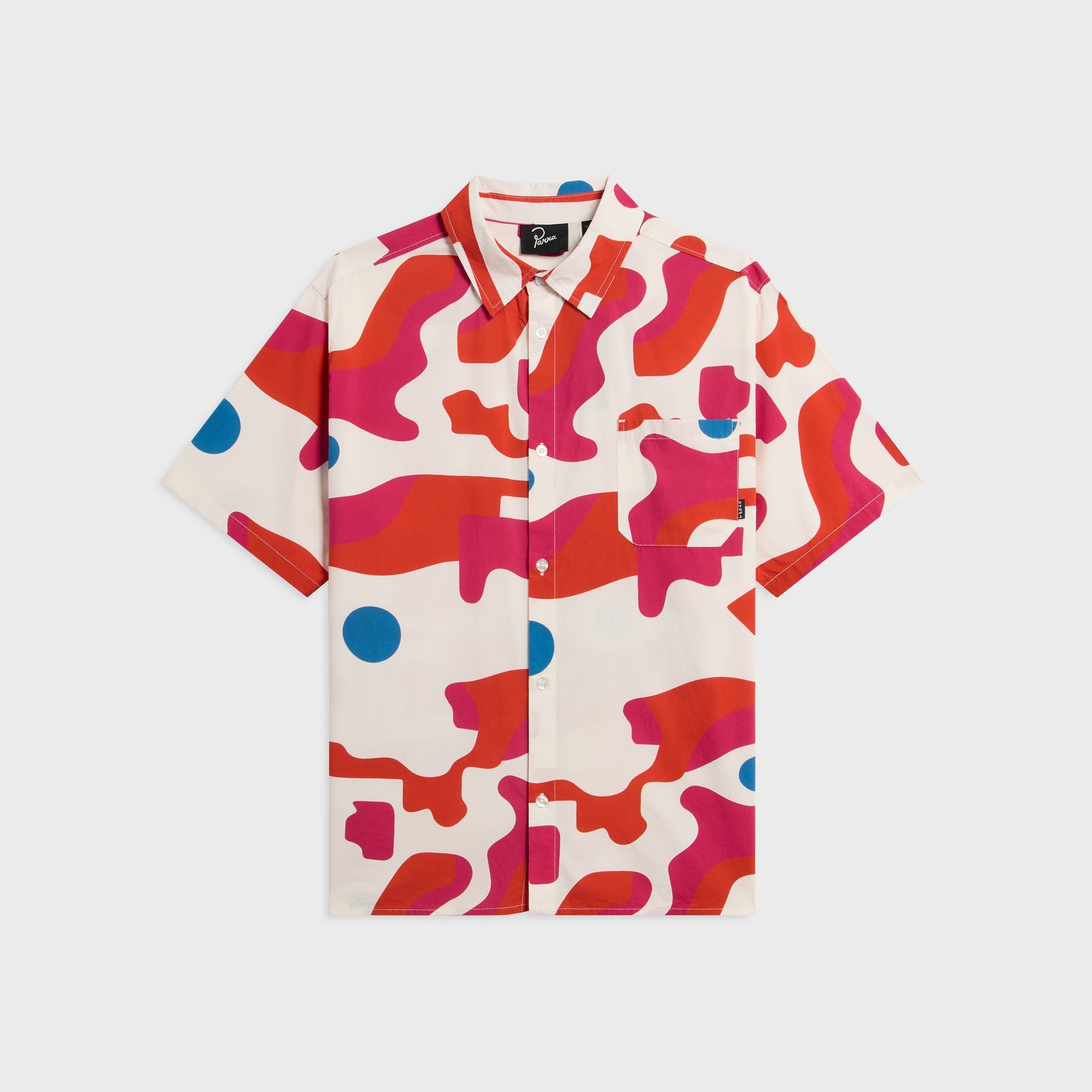 By Parra 추상 산 반팔 셔츠