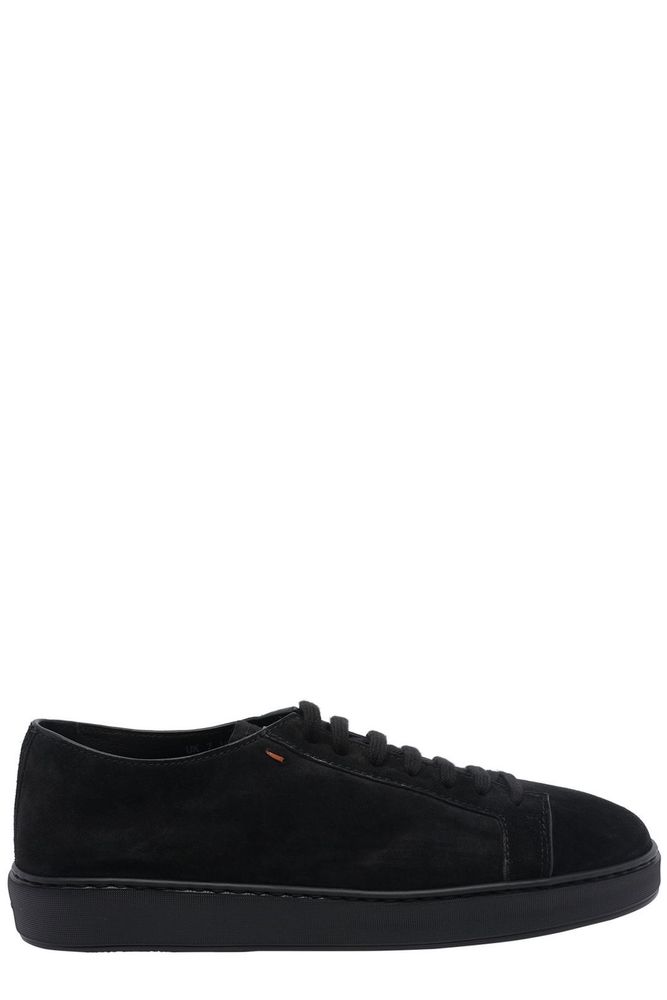 SANTONI 담프 스웨이드 로우탑 스니커즈