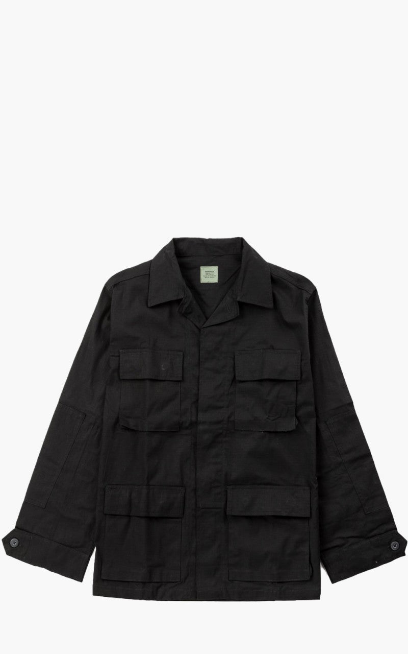 Military Surplus 미국 BDU 필드 자켓 립스톱 블랙