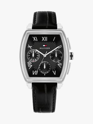 TOMMY HILFIGER 36MM 가죽 스트랩 멀티기능 시계