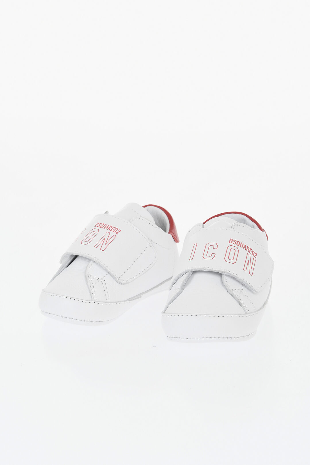 Dsquared 2 kids 아이콘 벨크로 가죽 슈즈