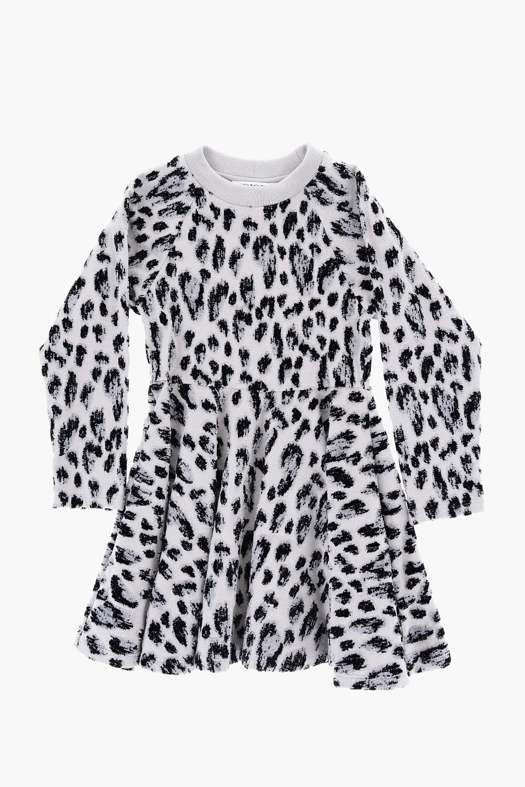 DIOR KIDS 동물 모티프 면 드레스