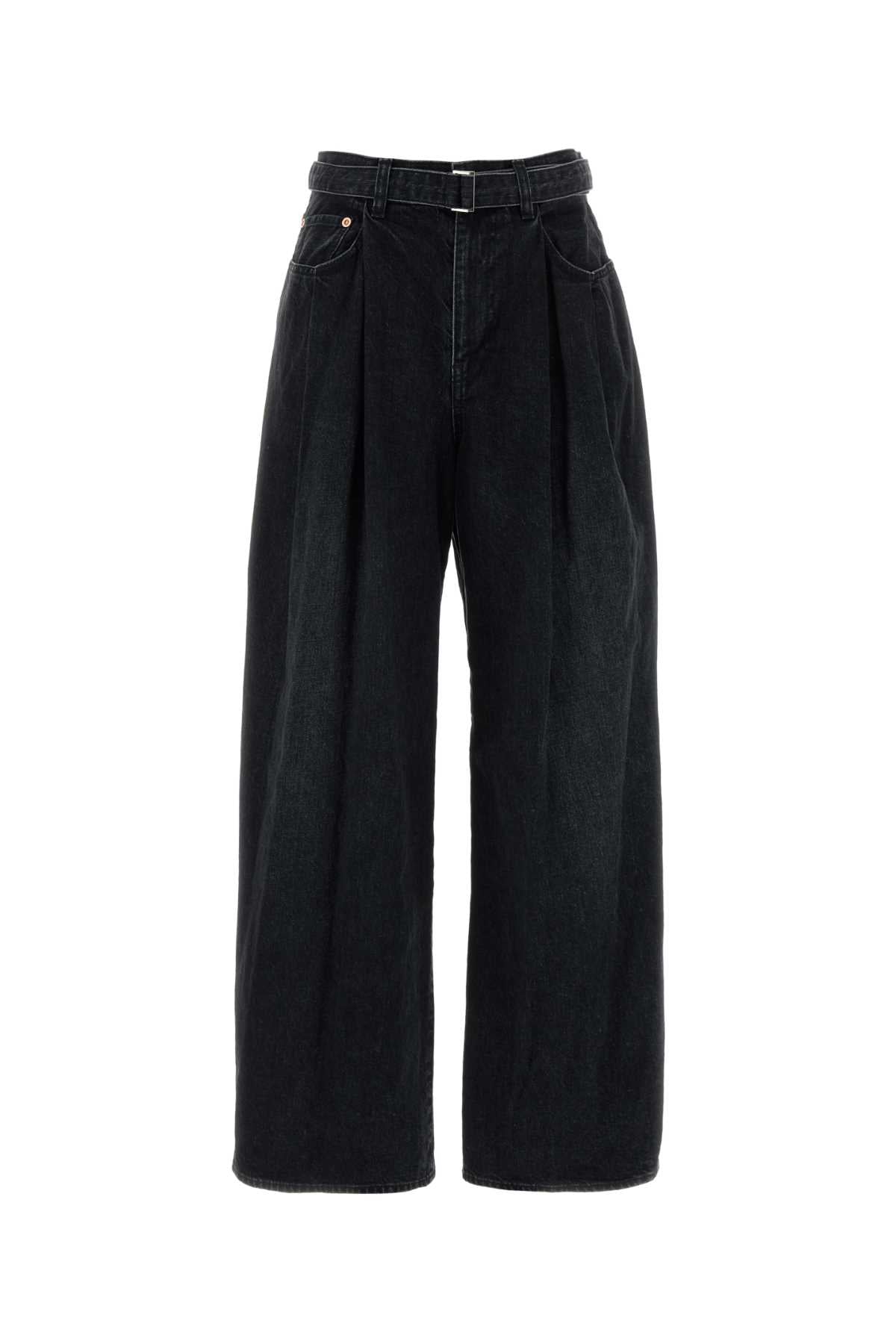 SACAI 사카이 블랙 데님 팬츠