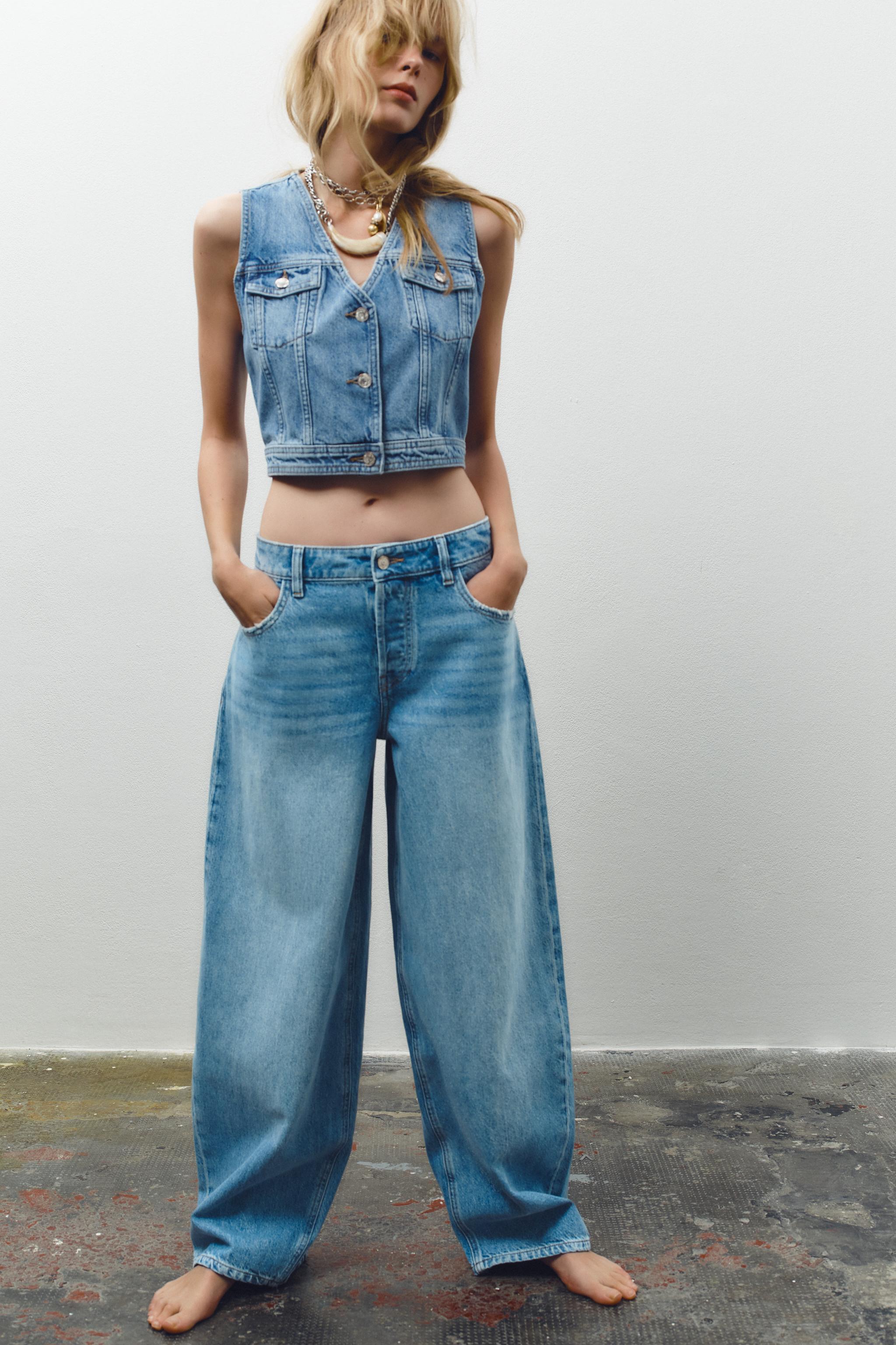♡ Z1975 크롭 데님 베스트 3777024 | ZARA | 페칭 FETCHING