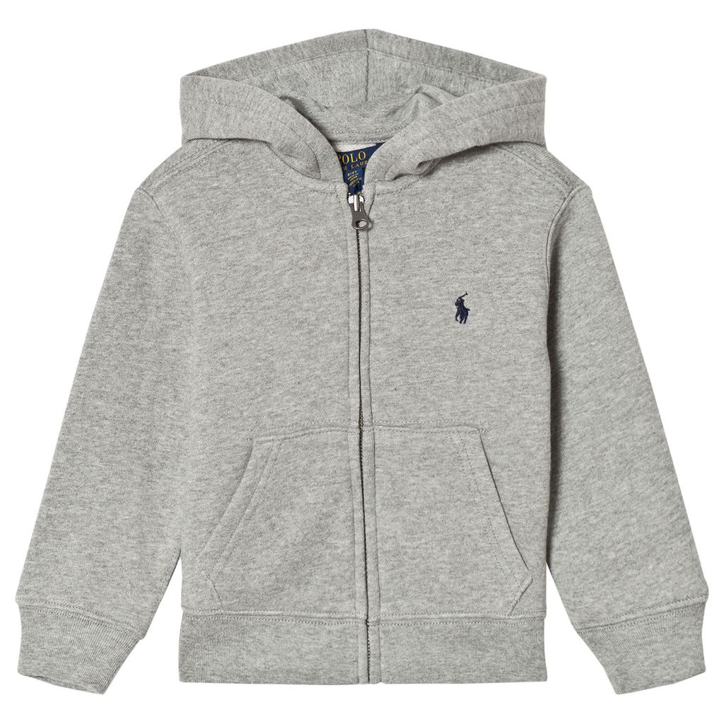 Ralph Lauren Kids 코튼 플리스 집 후디