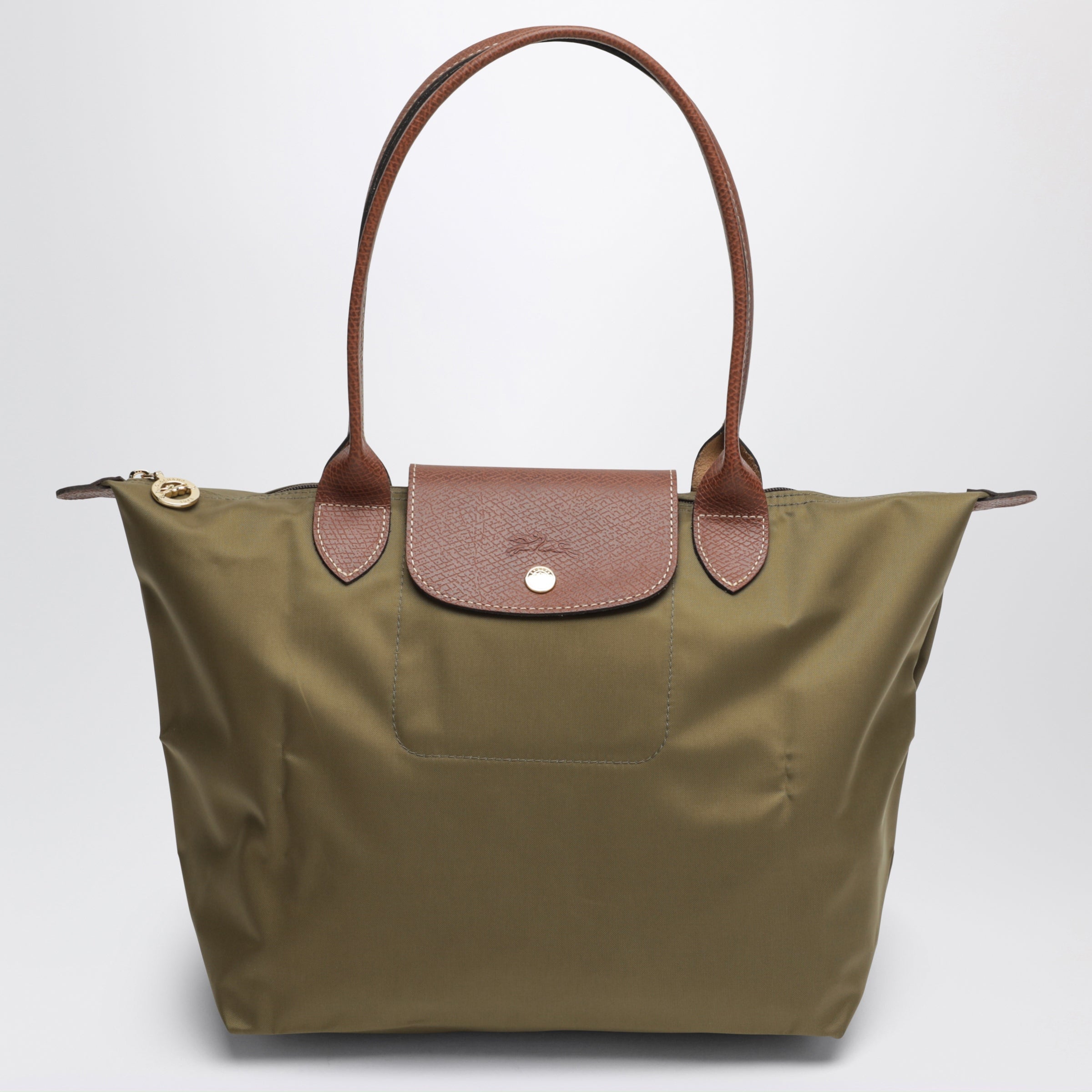 LONGCHAMP 올리브 르 플리아주 오리지널 M 백