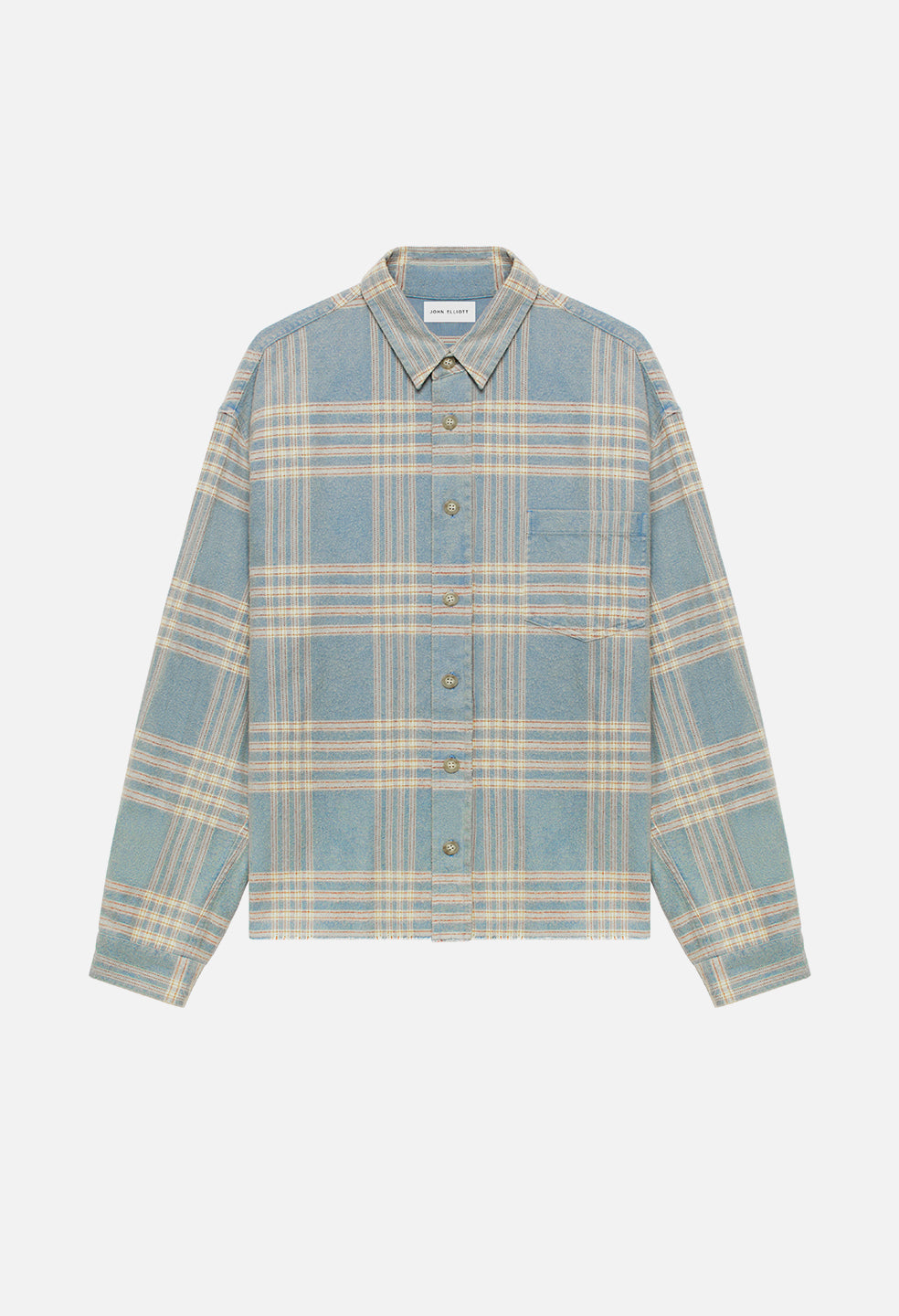 JOHN ELLIOTT 헤미 오버사이즈 셔츠 남성 의류