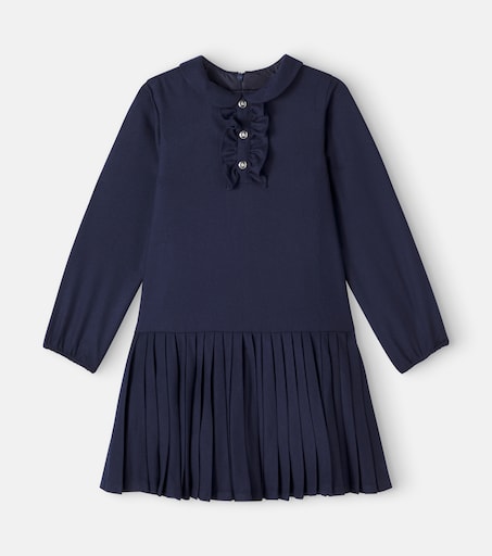 Tartine Et Chocolat Kids 플리츠 러플 원피스