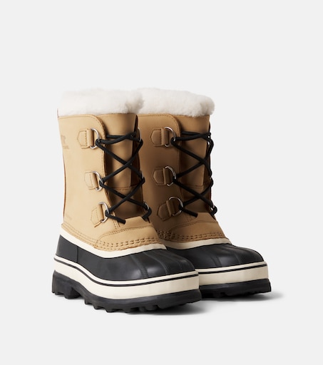Sorel Kids 카리부 레더 패널 스노우 부츠