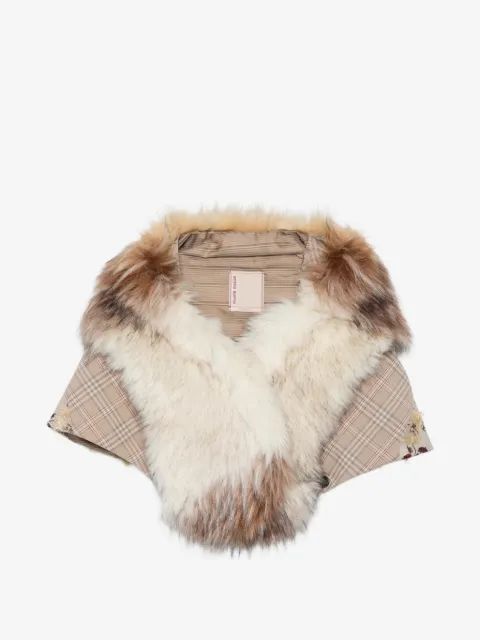 ANTONIO MARRAS 체크 패턴 케이프