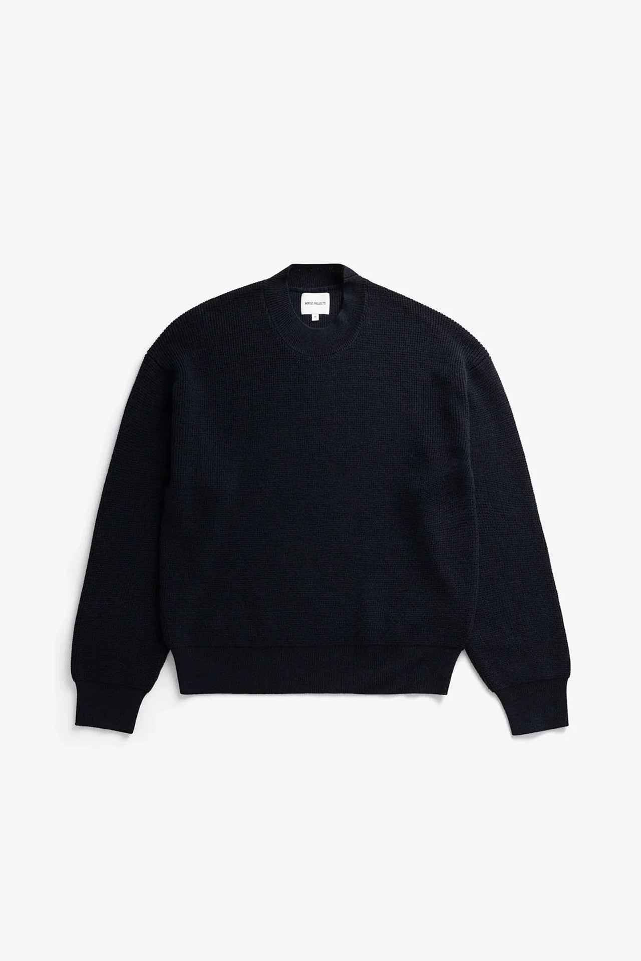 Norse Projects 히르츠할스 테크 메리노 와플 크루넥