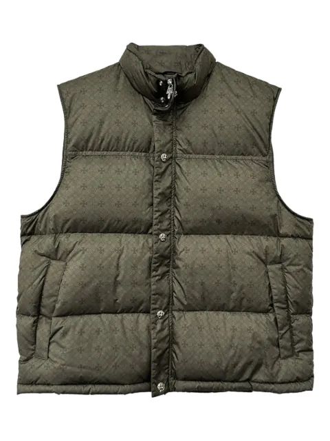 CHROME HEARTS 모노그램 패턴 패딩 조끼