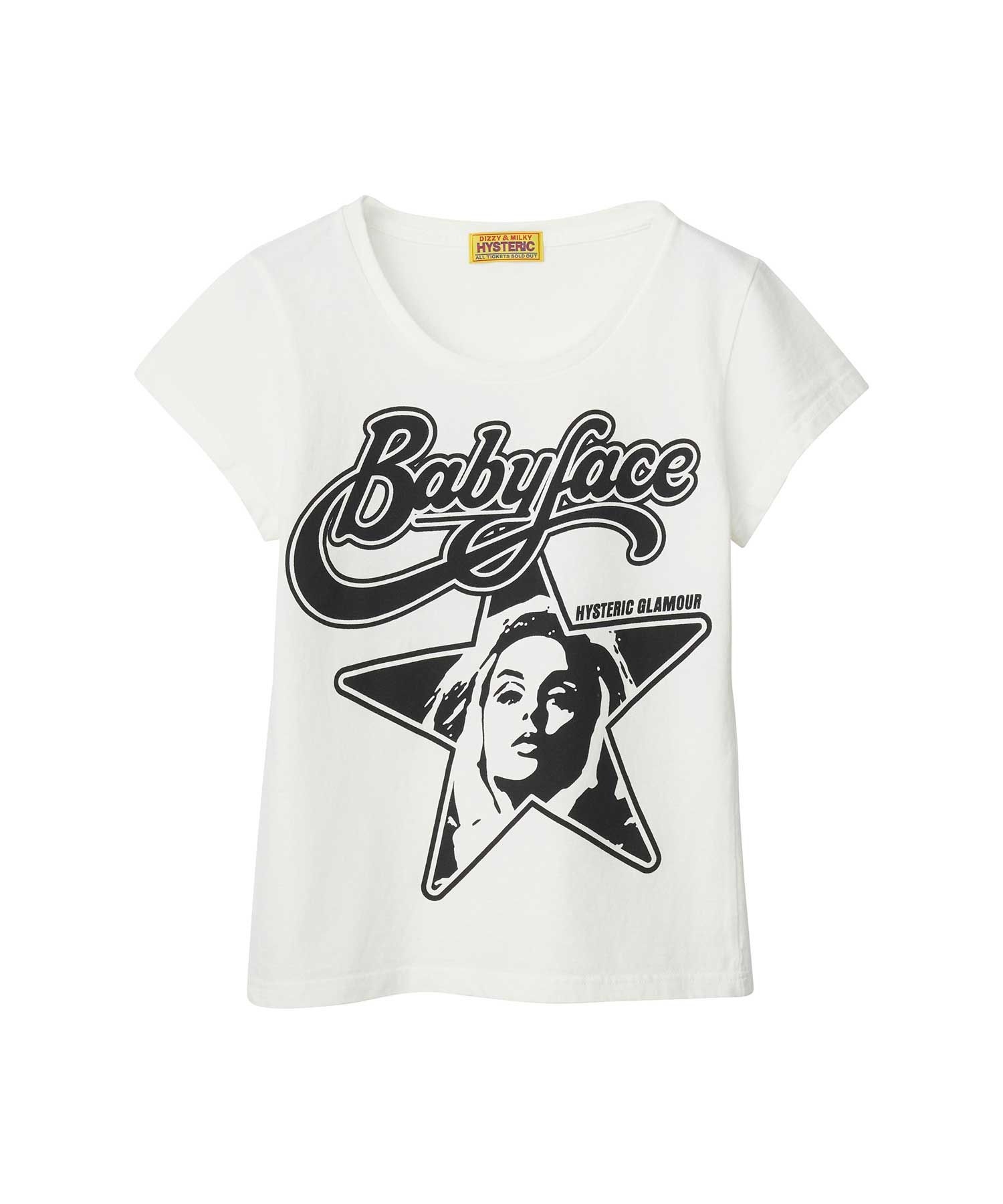 HYSTERIC GLAMOUR 히스테릭 베이비페이스 스타 티셔츠