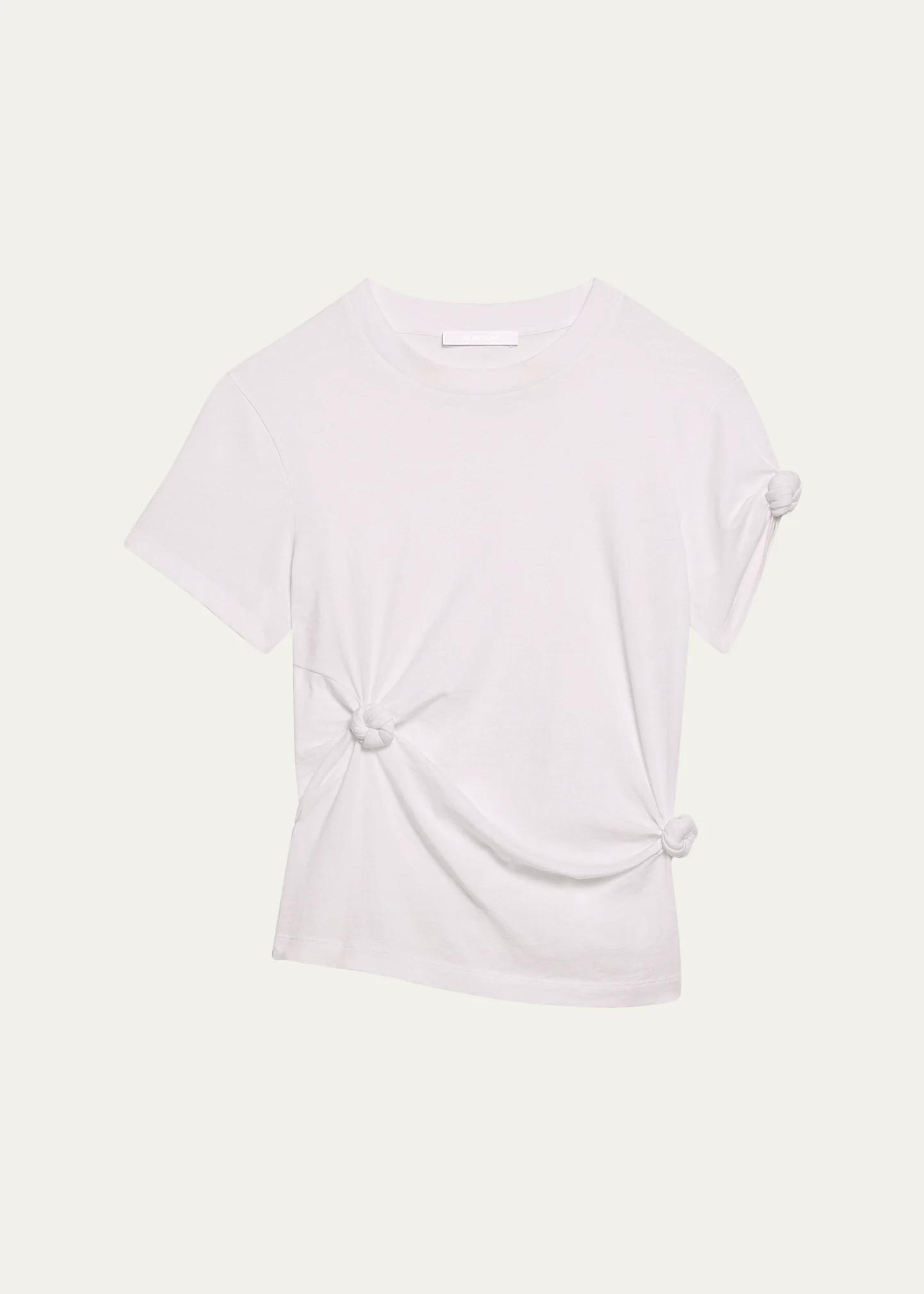 HELMUT LANG 비대칭 매듭 베이비 티