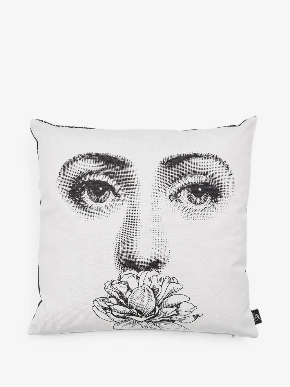 Fornasetti 리나 카발리에리 페이스 프린트 쿠션