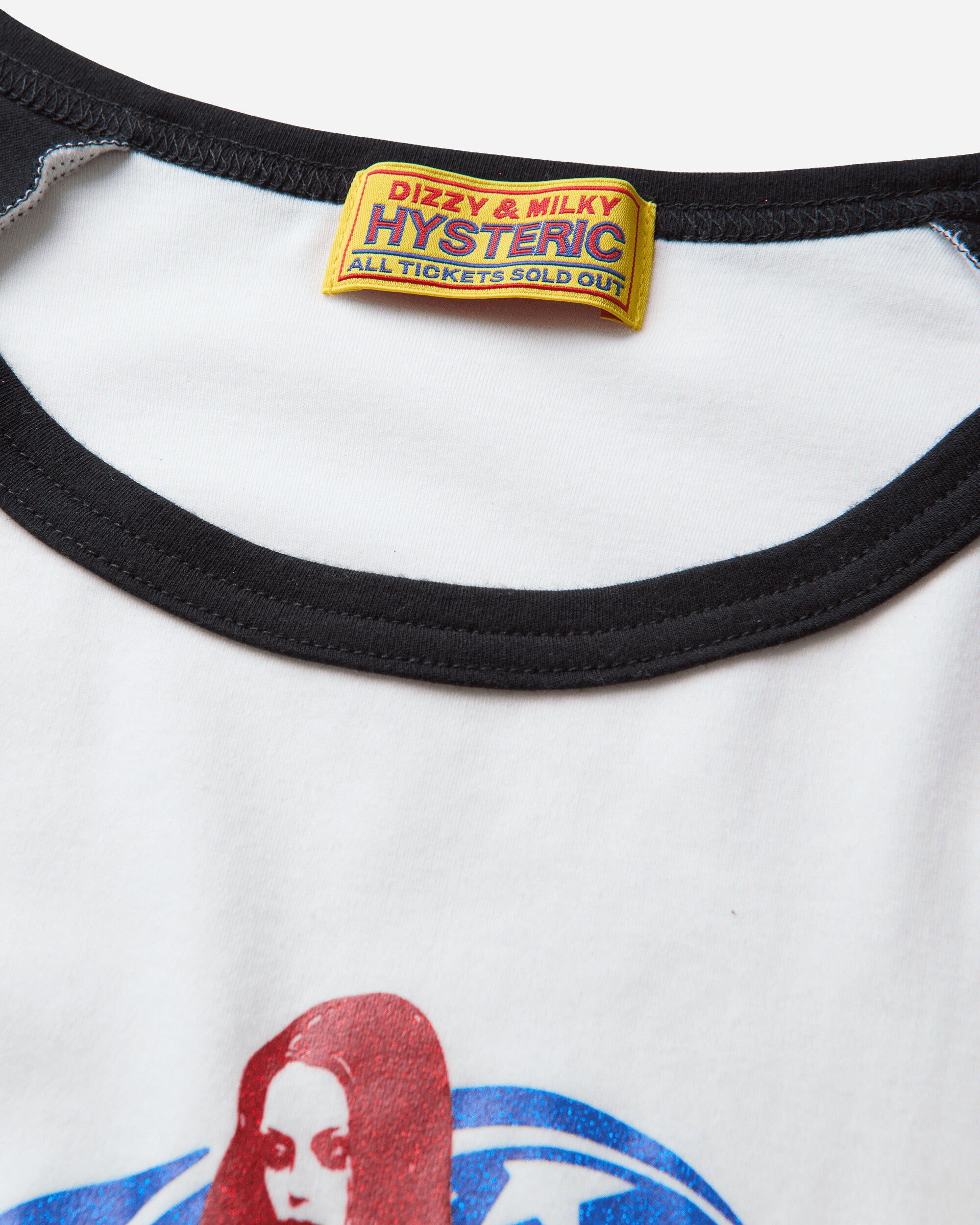 HYSTERIC GLAMOUR 여성 코브라 3/4 슬리브 베이비 티셔츠