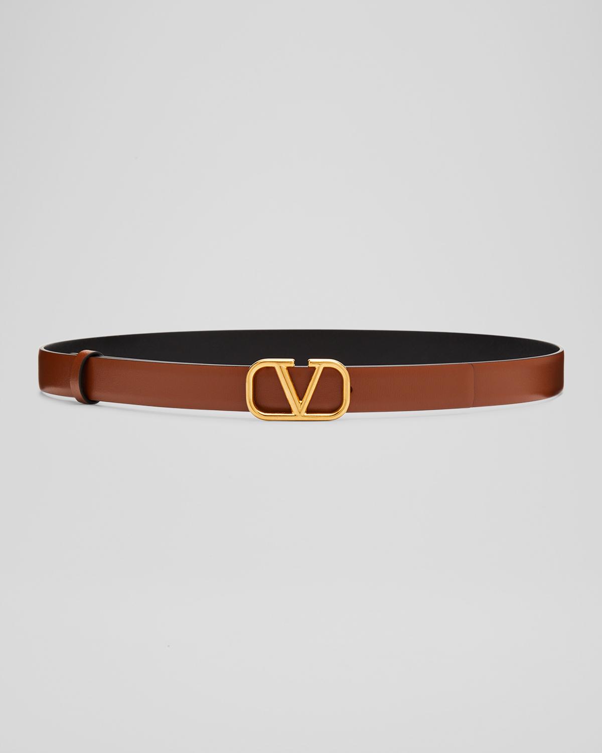 VALENTINO GARAVANI VLogo 가죽 벨트 20mm