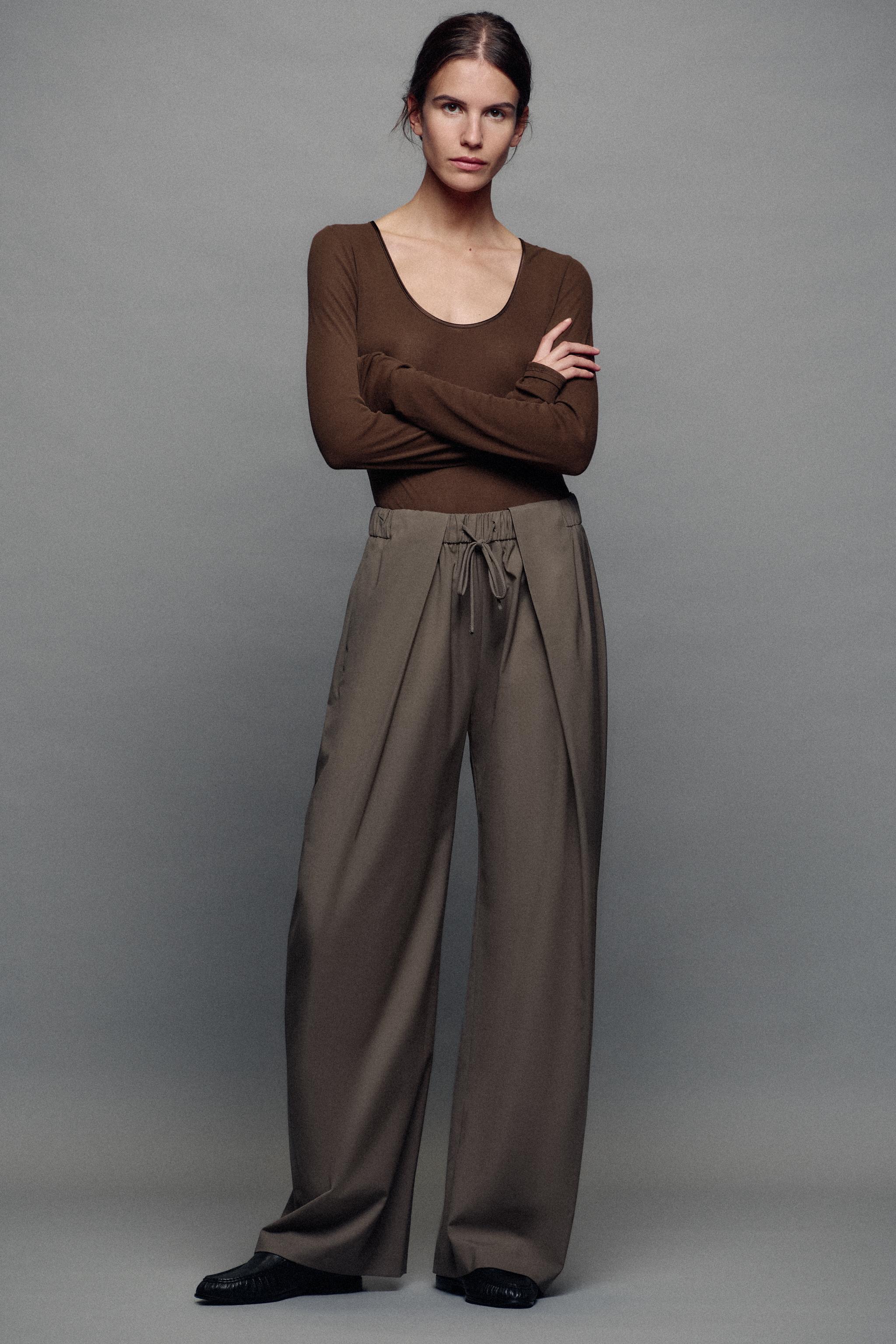 ZARA ZW 컬렉션 플리츠 바지