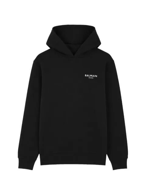 Balmain Kids 로고 프린트 후드티