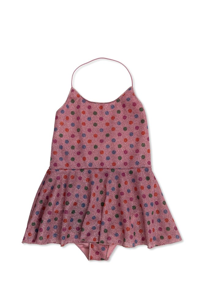 Oseree Kids 러플 폴카 도트 수영복