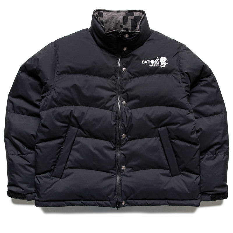 Bape 카주키 쿠라이시 픽셀레이트 카모 리버시블 다운 자켓