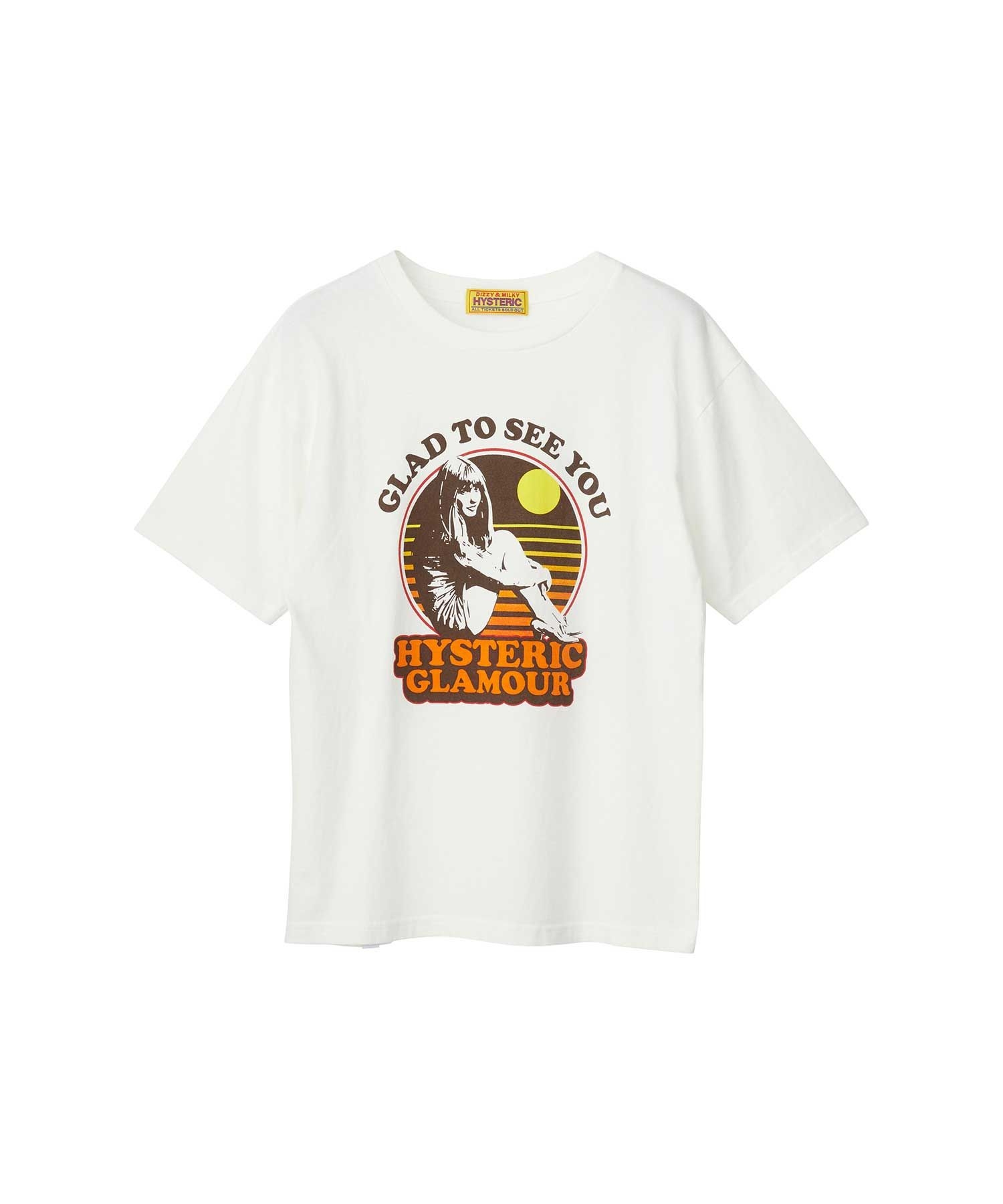 HYSTERIC GLAMOUR 글래드 투 씨 유 티셔츠