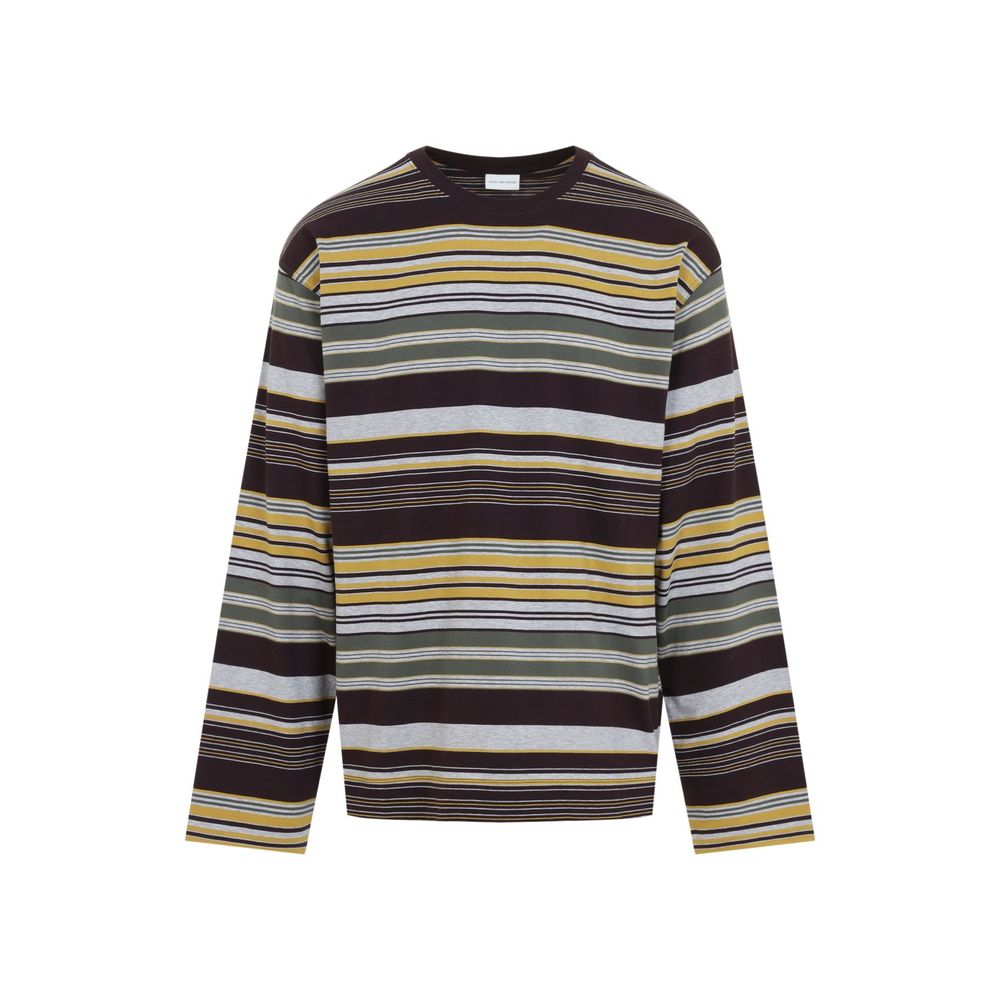 DRIES VAN NOTEN 스트라이프 긴팔 티셔츠