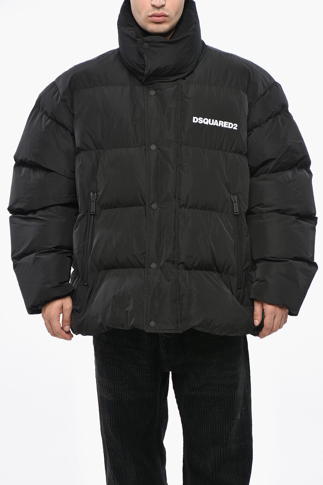 Dsquared2 솔리드 컬러 패딩 자켓