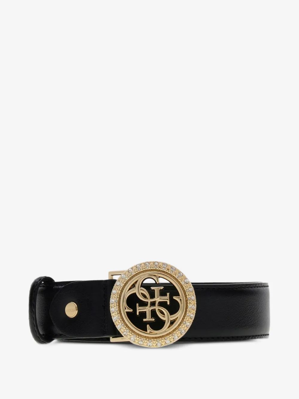 Guess USA 크리스탈 장식 로고 버클 벨트