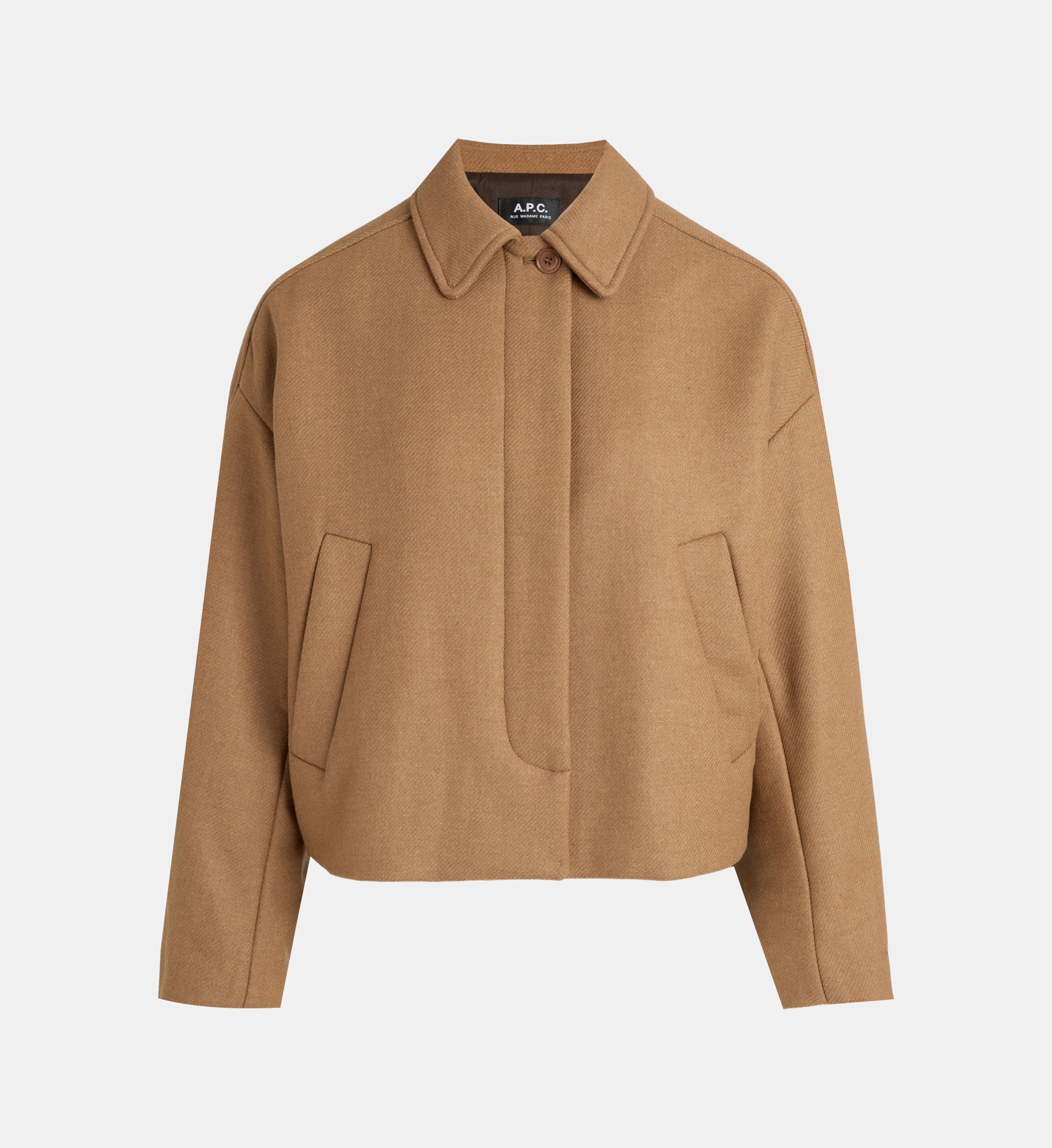 A.P.C. 베카 앰플 짧은 울 혼합 재킷