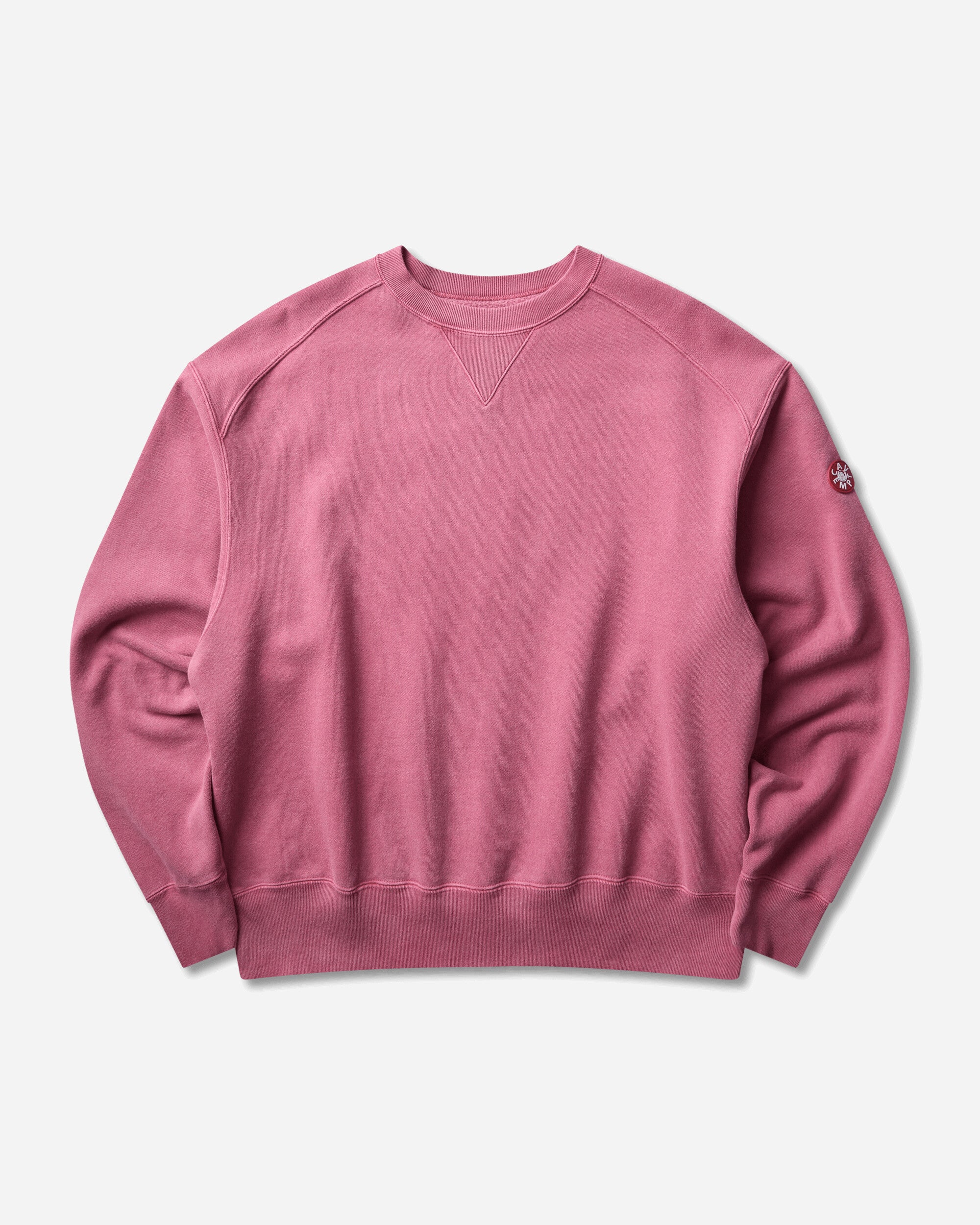 CAV EMPT 오버다이 패널 숄더 크루넥 맨투맨