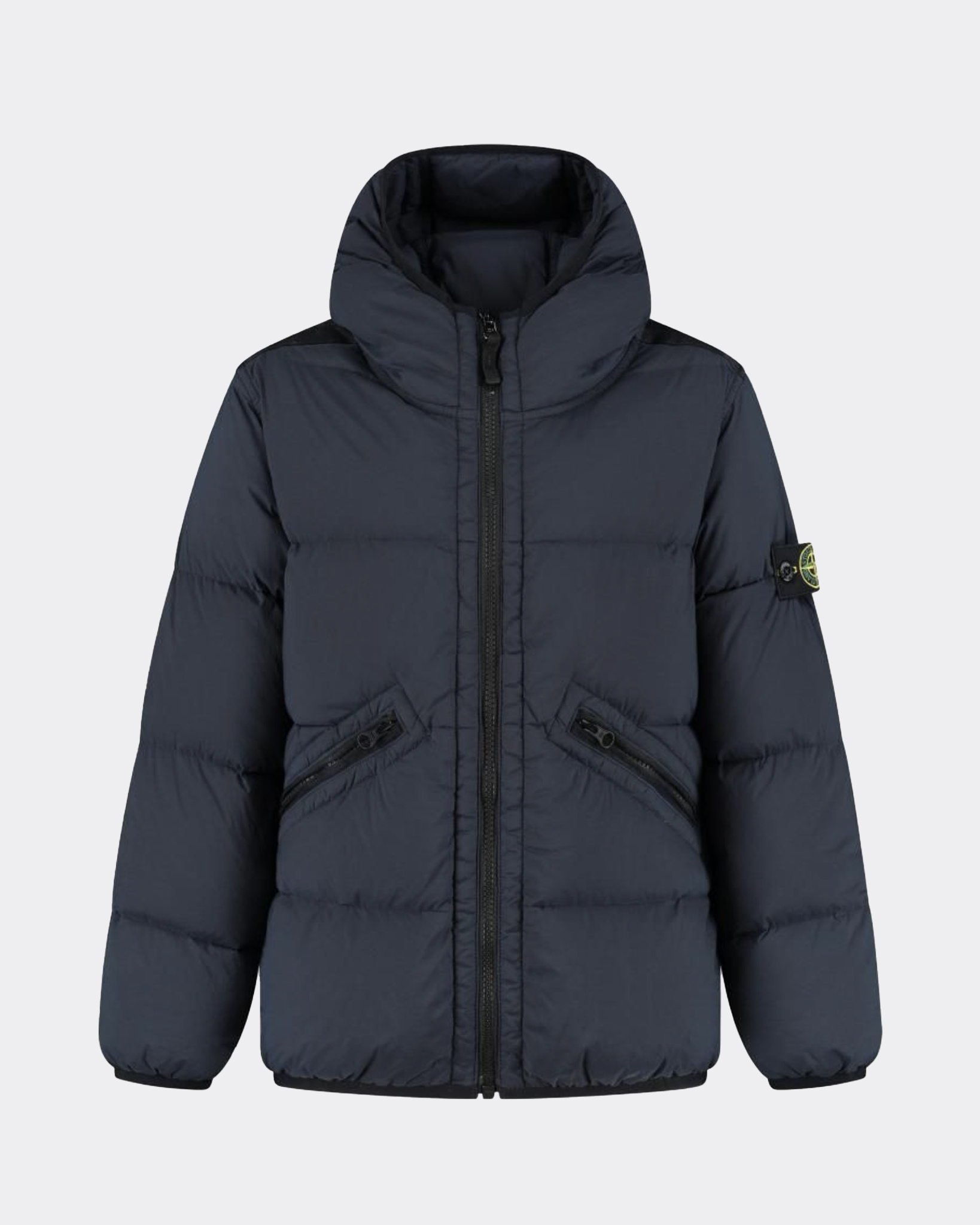 Stone Island Junior 4100017 숏 파카 자켓 네이비