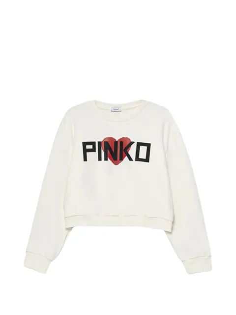 Pinko Kids 하트 그래픽 스웨트셔츠