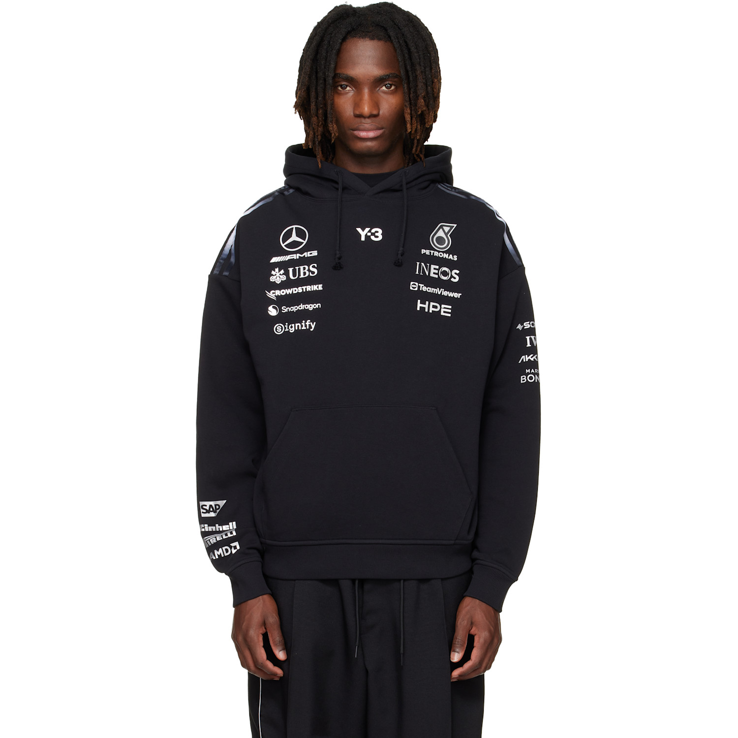 Y-3 메르세데스 AMG F1 에디션 팀 후드티