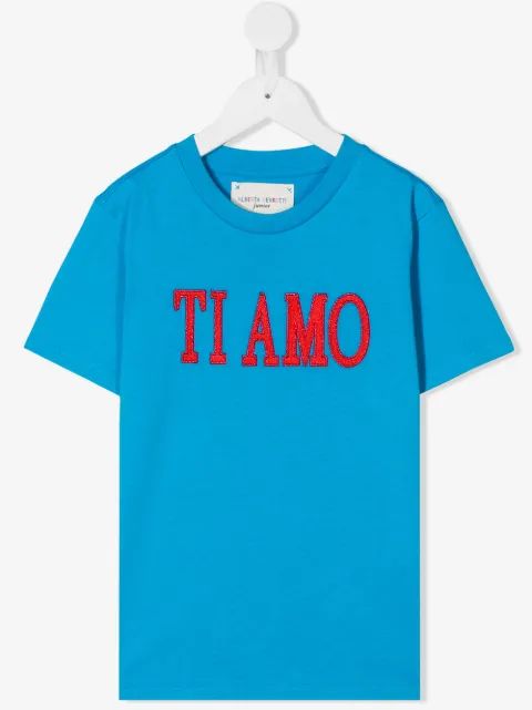 Alberta Ferretti Kids 티 아모 티셔츠
