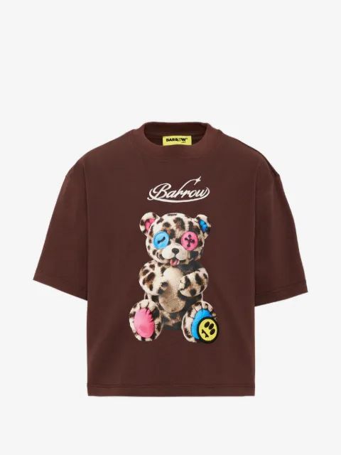 Barrow kids 테디베어 프린트 면 티셔츠