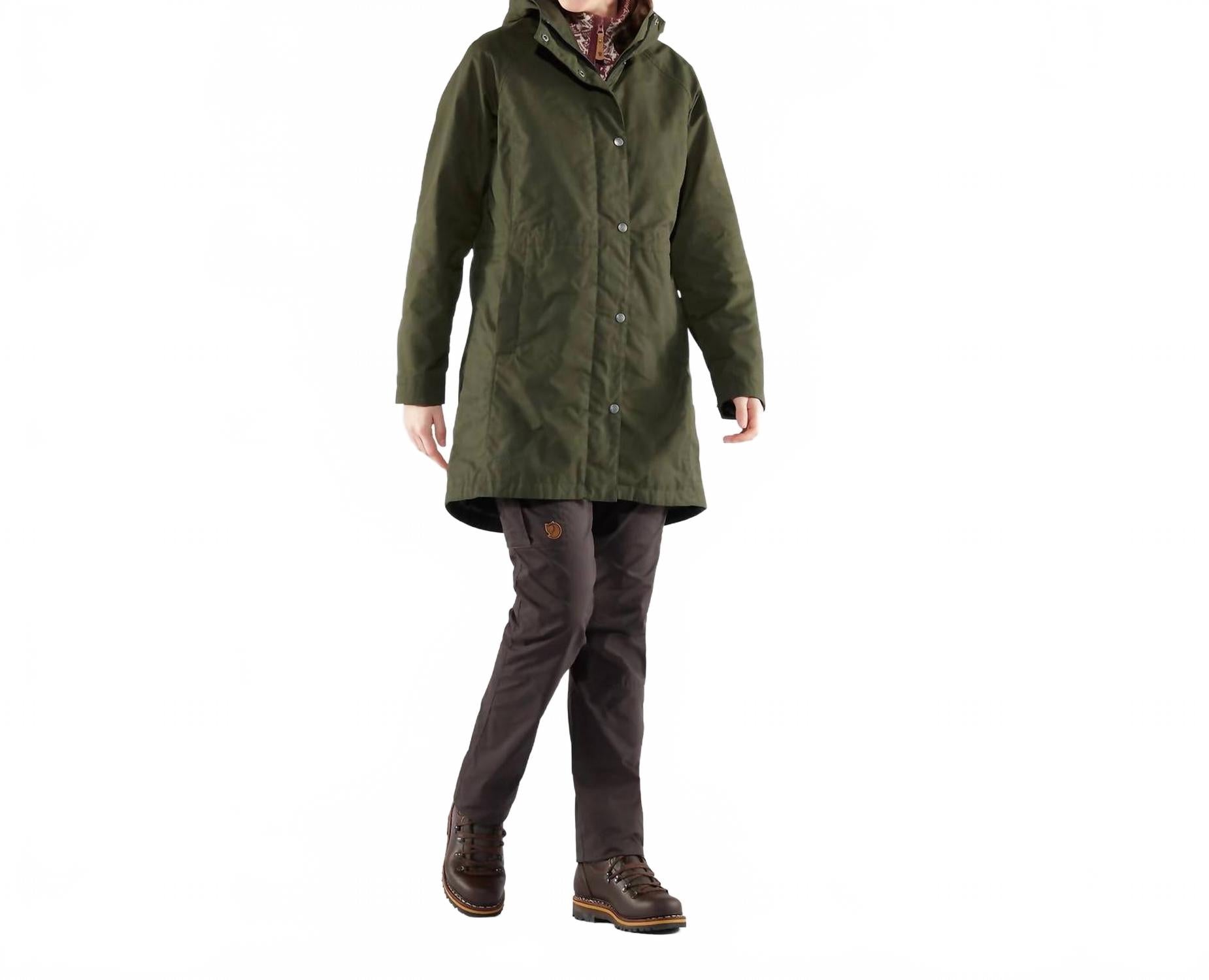 Fjallraven 카를라 하이드라틱 자켓 딥 포레스트