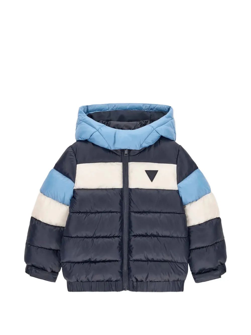 guess kids 로고 프린트 후드 퍼프 자켓