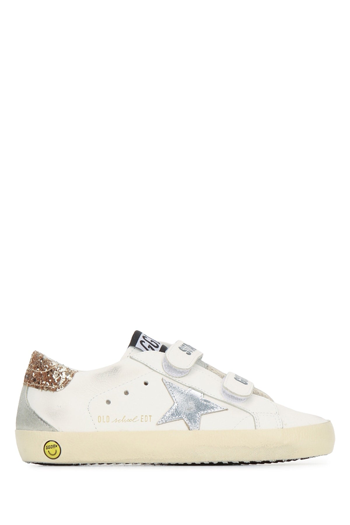 Golden Goose Kids 키즈 올드 스쿨 가죽 스니커즈 글리터