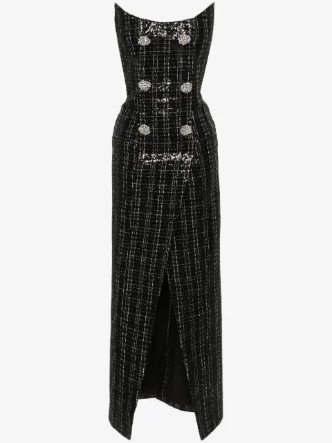 BALMAIN 시퀸 맥시 드레스