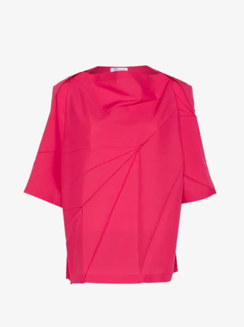 132 5. ISSEY MIYAKE 오리가미 주름 박시핏 블라우스