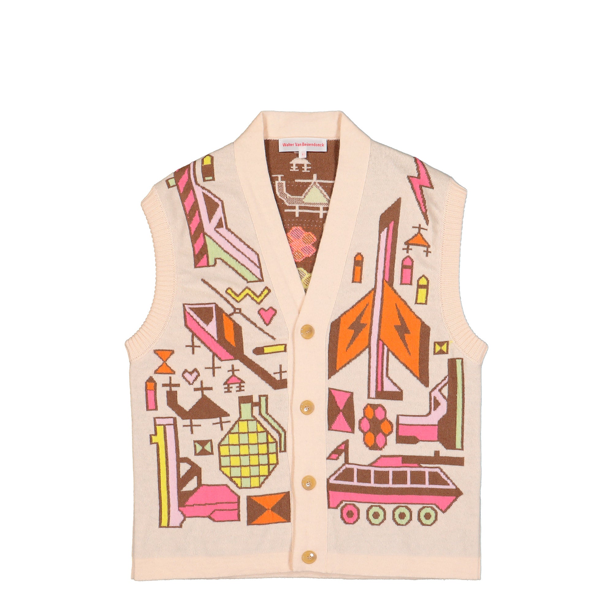 Walter Van Beirendonck 스톱 워 카드건