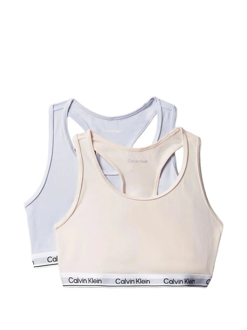 Calvin Klein Kids 로고 테이프 브라렛 세트
