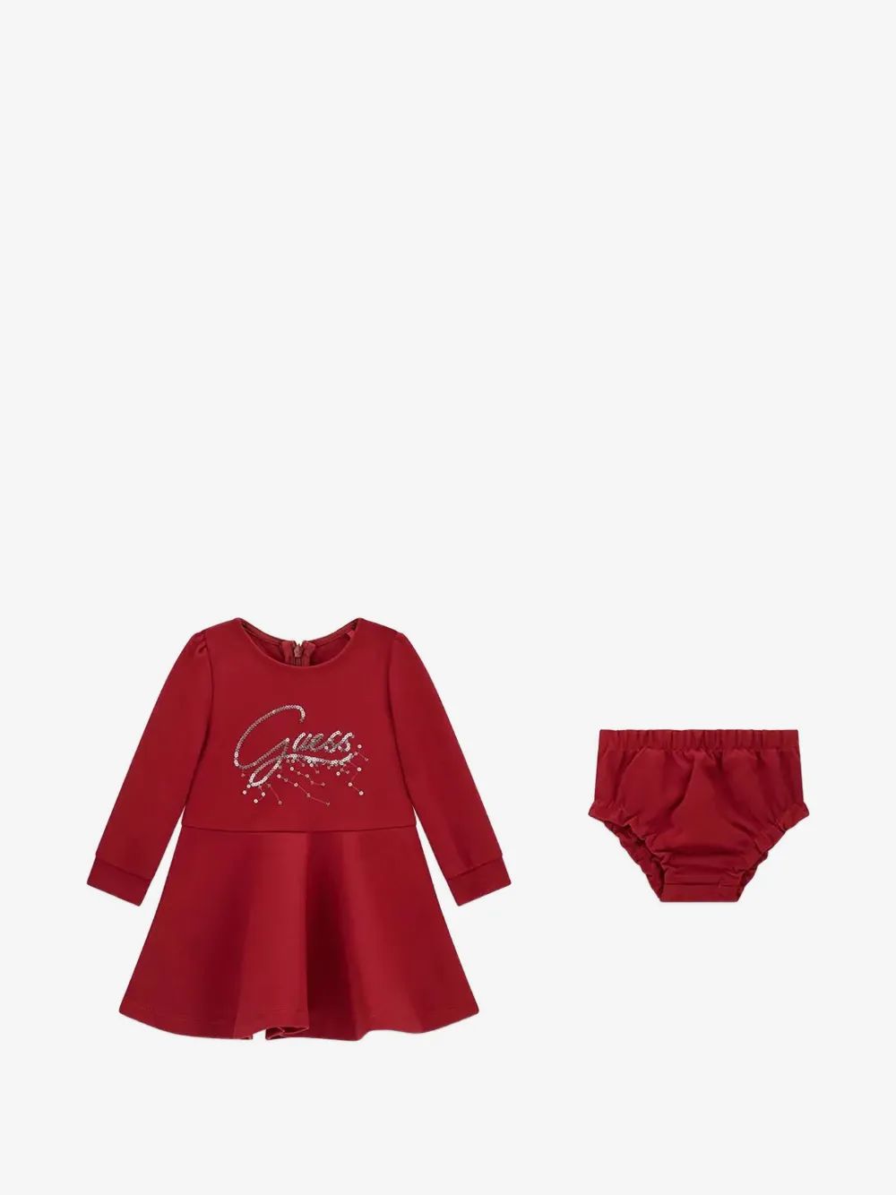 guess kids 스팽글 로고 롱슬리브 드레스 세트