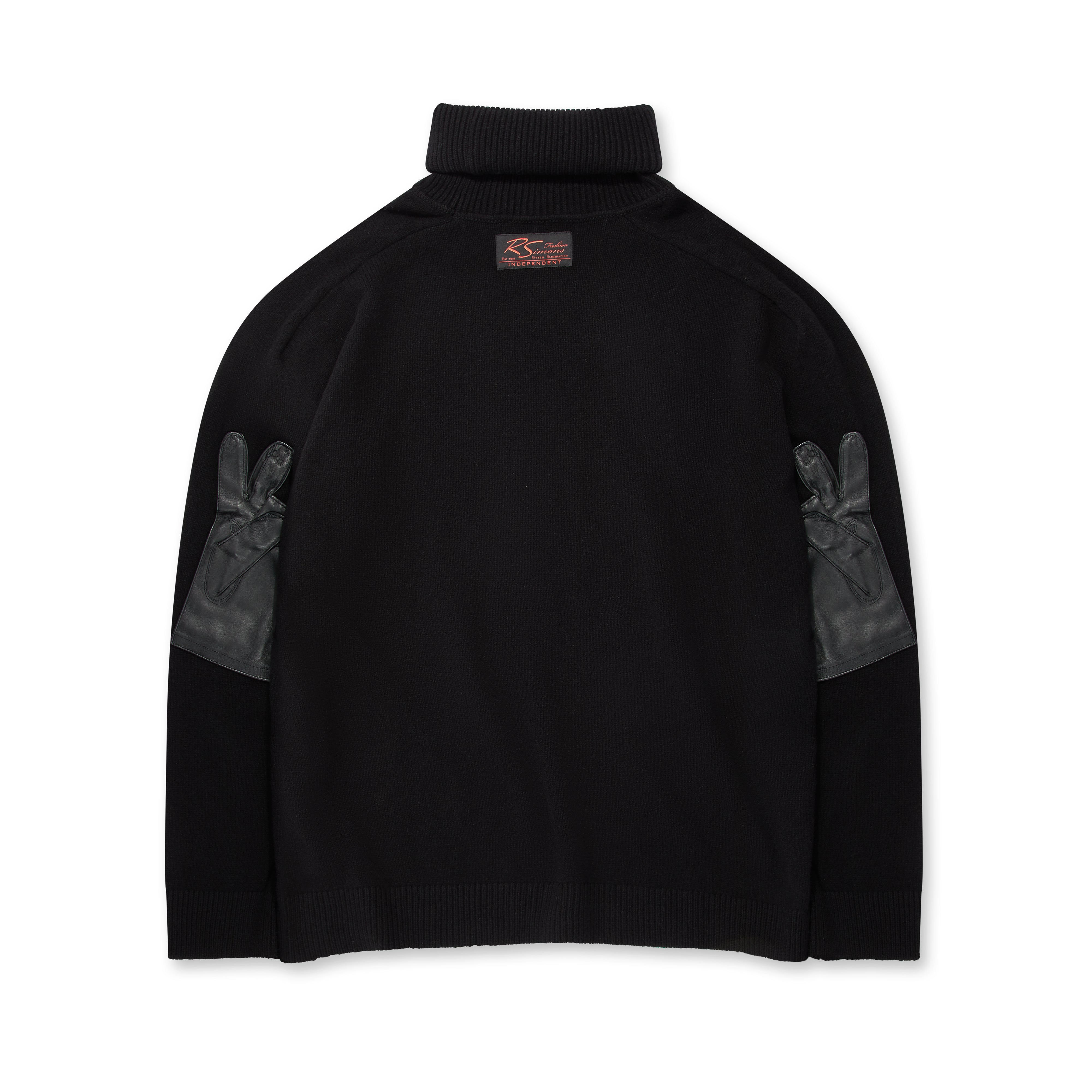 RAF SIMONS 남성 오버사이즈 터틀넥 스웨터