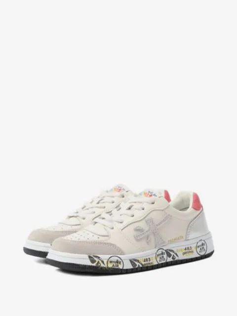 Premiata Kids 패널 로고 아플리케 스니커즈