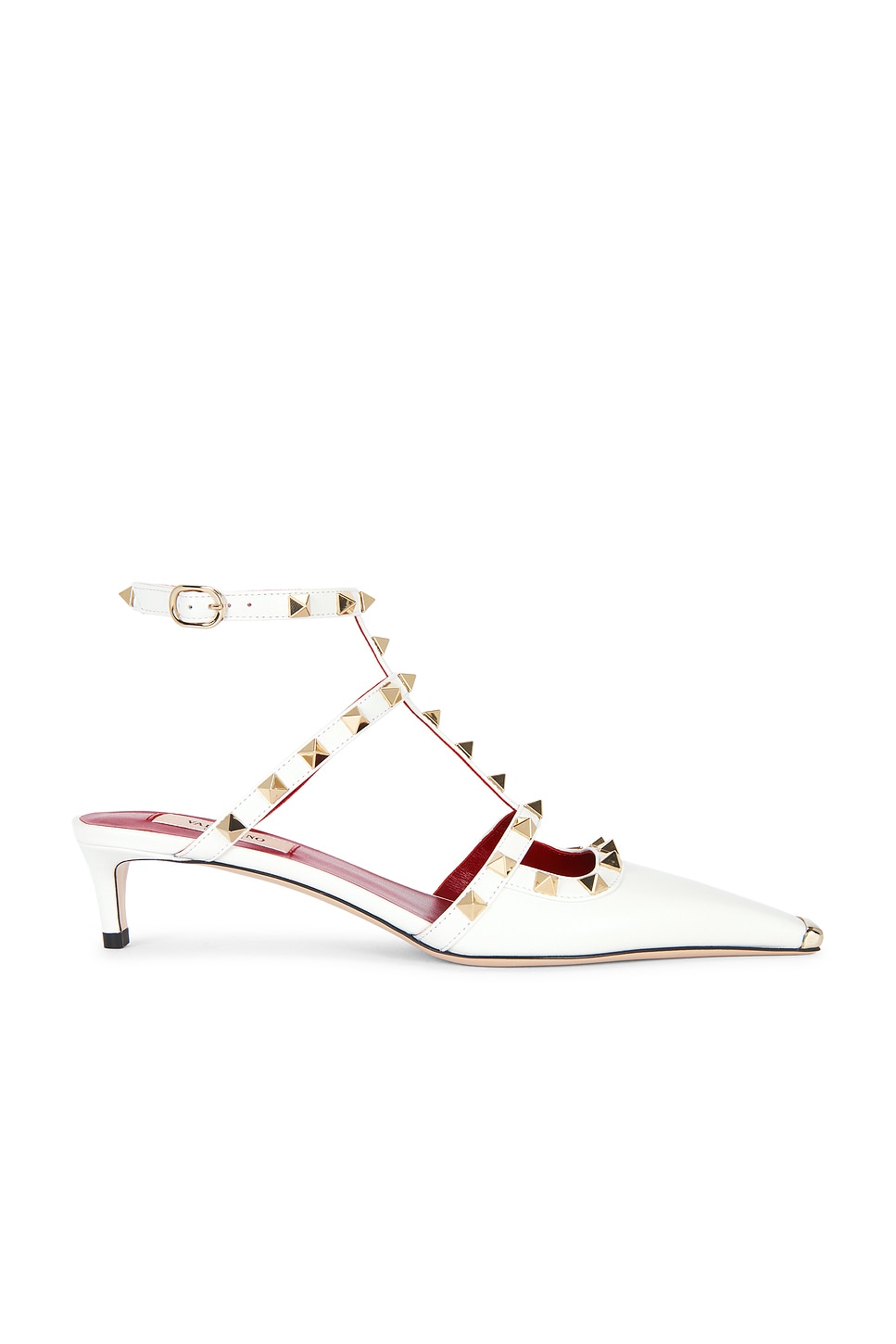 VALENTINO GARAVANI 록스터드 앵클 스트랩 펌프