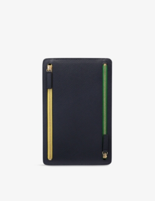 Smythson 파나마 멀티 지퍼 가죽 케이스