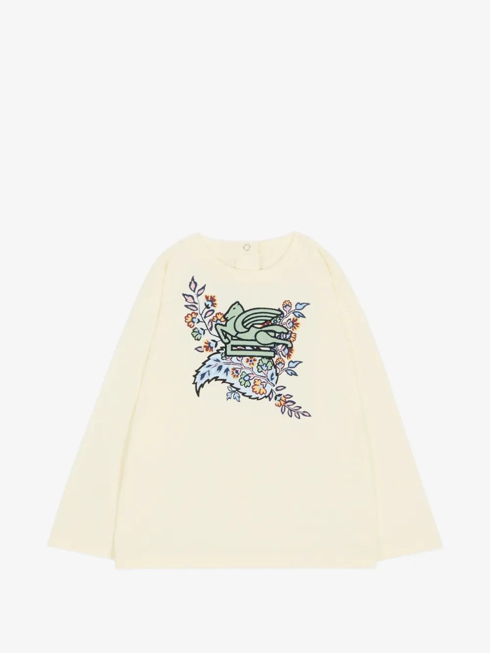 ETRO KIDS 페가소 플로럴 프린트 티셔츠