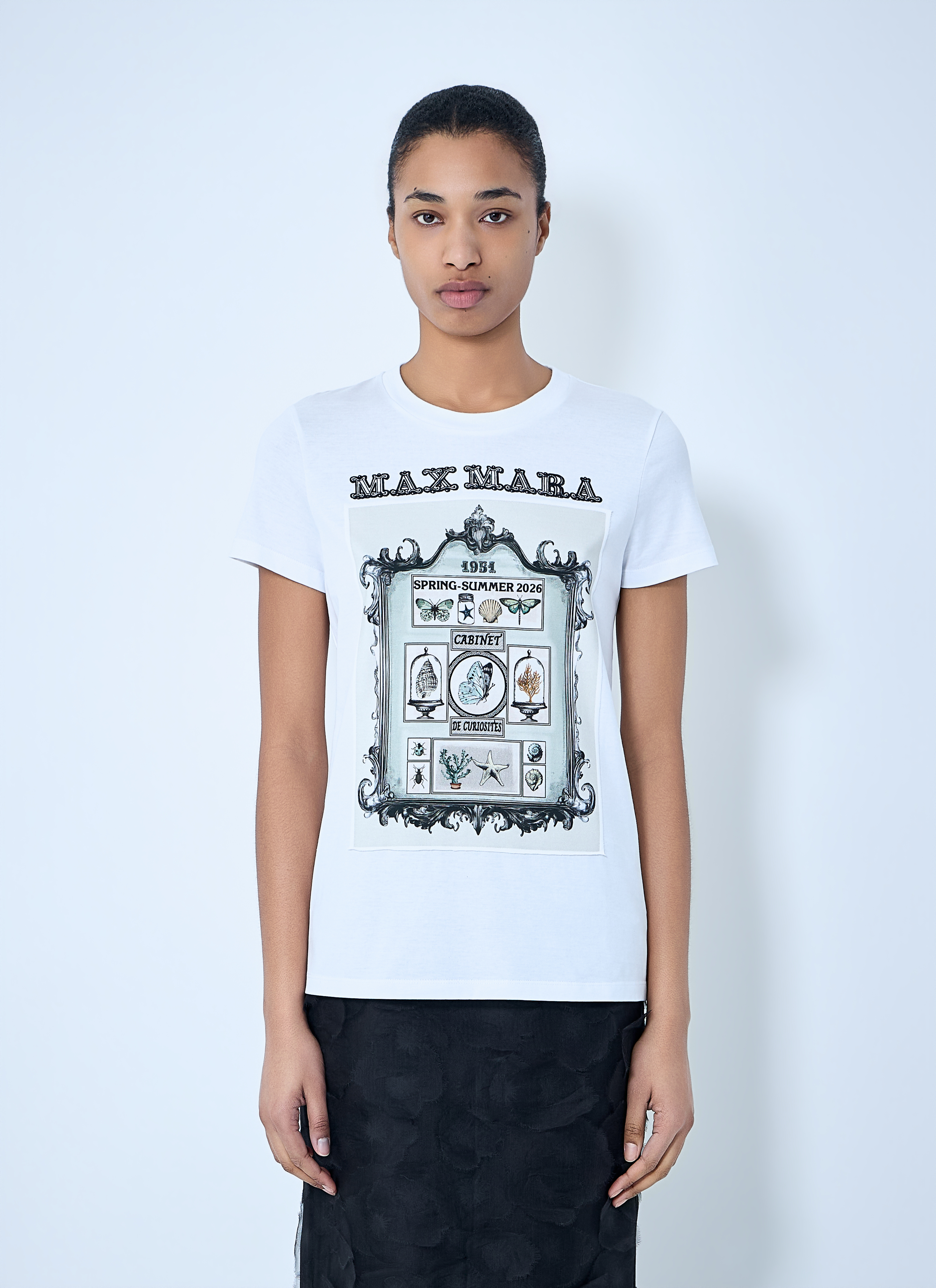 グラフィックプリントコットンTシャツ | 막스마라 | FETCHING